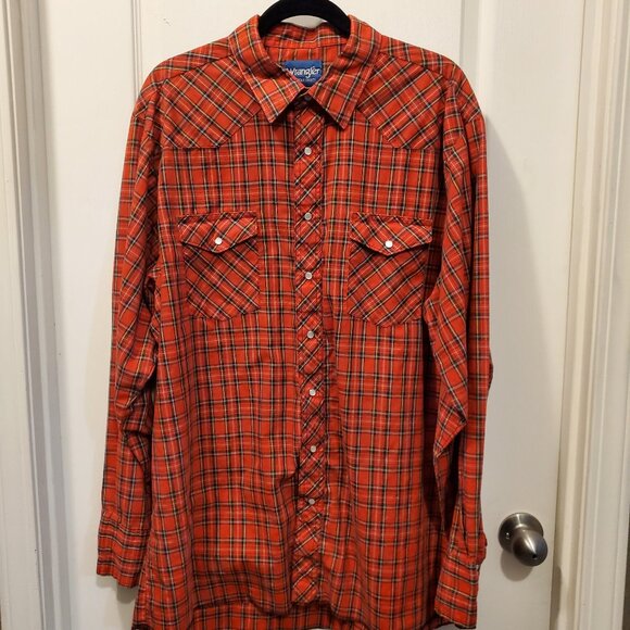 🔥 Authentic Vintage Wrangler Western Shirt 🔥2XLT - Picture 2 of 5